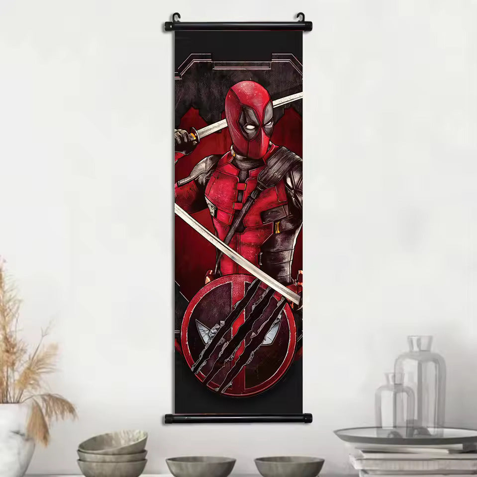 Deadpool and Wolverine Hanging Scroll